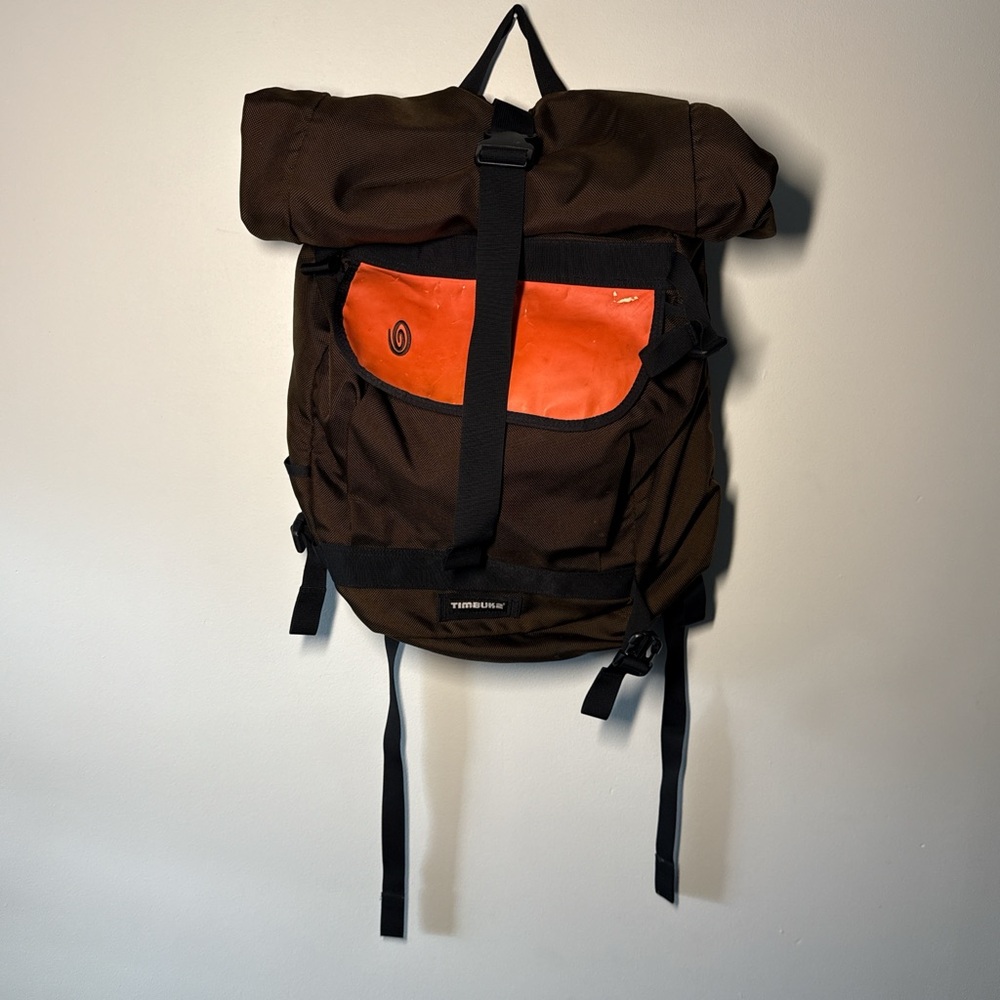 Timbuk2 Hemlock Spire Laptop Backpack in Brown- Roll Top Size Medium